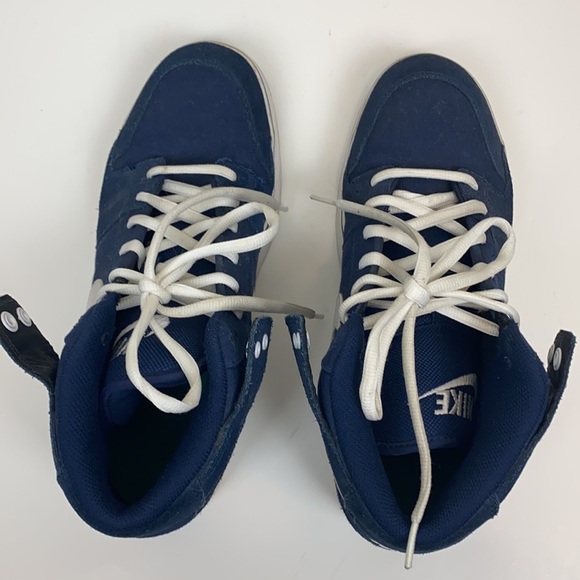 Nike || Ruckus Mid 387174-401; Size 11; Navy & White - Picture 7 of 16